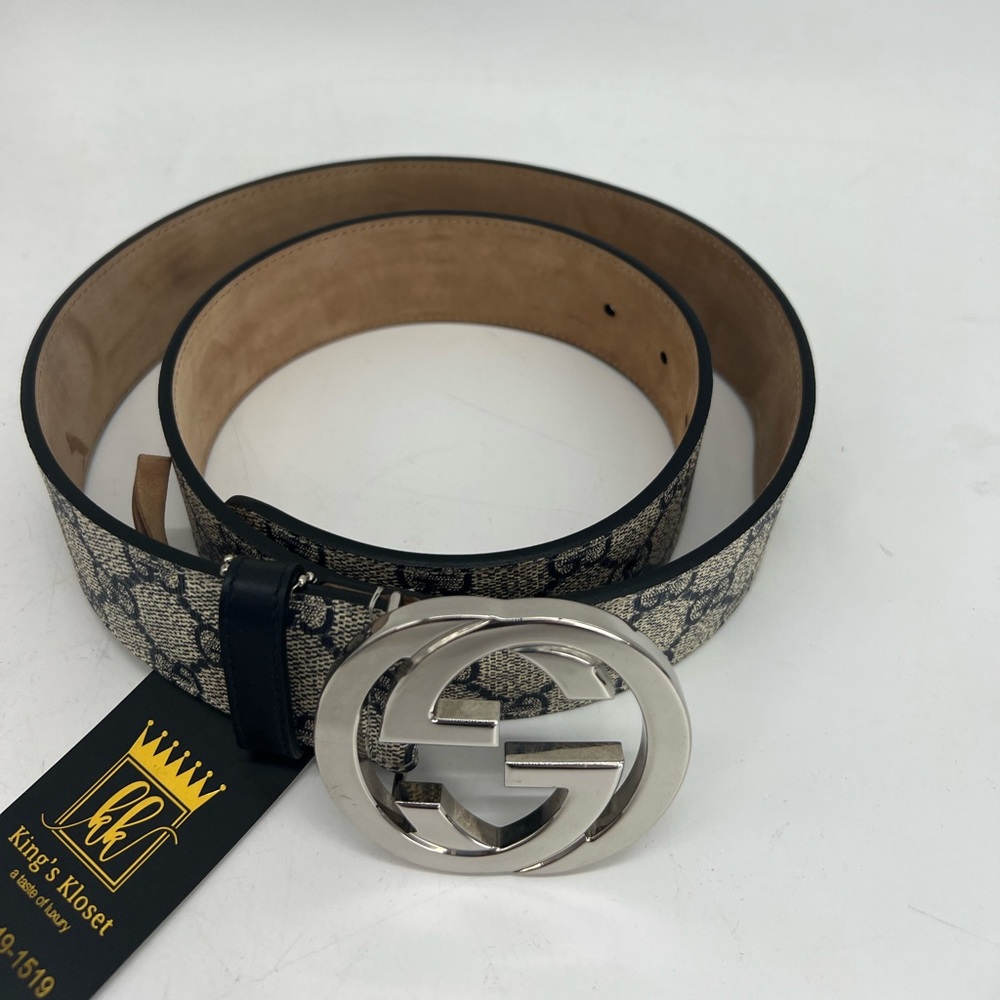 Gucci monogram GG buckle belt - Picture 8 of 13